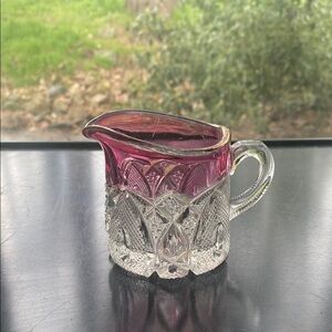 Vintage Glass Cream pitcher